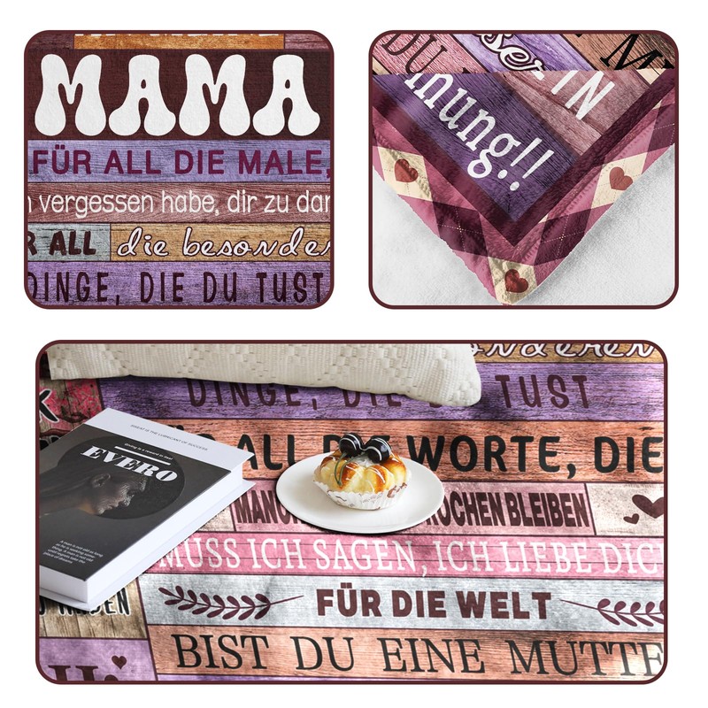 COZYCRIB Mum Blankets (Gift of Mother Purple, 150 x 130