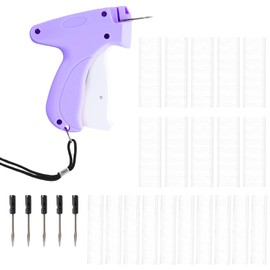 Marjoramy Labeling Gun Stapler Clothing Labeler - with 5 Spare Needles + 1100 Stitches - Clothes Fixer, Quilting Stapler Gun, Price Tags, Labels (Purple)