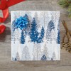 Current Snowy Trees Christmas Rolled Wrapping Paper - Premium Jumbo