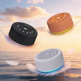 Sound Machine Night Light White Noise Brown Noise Machine 30 Non Looping Sounds 12 Lights 5 Timers 36 Adjustable Volume Memory Function Sleep Sounds M