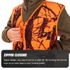 Volein Blaze Orange Hunting Vest with Pocket, Lightweight Deer Hunting