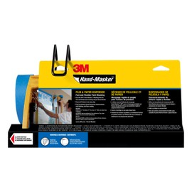 3M Hand-Masker M3000 Tool Painter's Tape and Masking Film Dispenser Kit, 3M Hand Masker Protects Surfaces from Paint Splatters, Includes 12-Inch Blade, Painter's Tape and Masking Film, 1 Kit