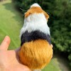 Simulation Furry Guinea Pig Figurine Realistic Rodent Pet Home Office