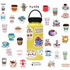 Cute Coffee Cup Stickers, 50PCS Funimost Vinyl Waterproof Stickers for