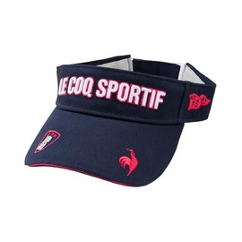 Cox Sportif LG5SCP50L Women's Sun Visor, Classic Logo Design, Embroidery, Sporty, Cotton, Golf, NV01 (Navy x Pink)