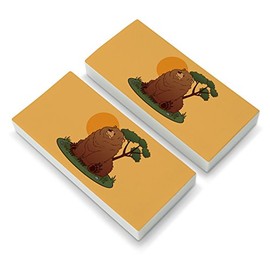 Chubby Grizzly Bear Eraser Set of 2