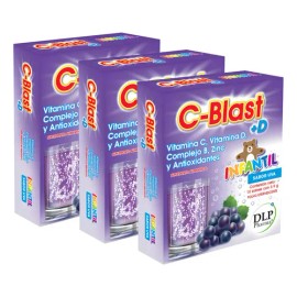Suplemento Multivitamínico Infantil Sabor Uva Sobres Vitamina Zinc
