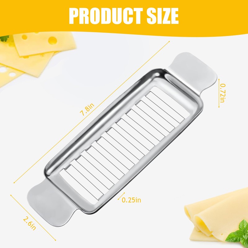 SKTMH Butter & Cheese Slicer Stainless Steel Multipurpose Cheese Slicer