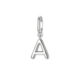 OVRUNS Letter Pendant Charms with Clasp Alphabet Initial Womens Charms for Bracelet Necklace