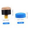 CORHAD Leather Pool Tips 40 Pcs Billiard Tips for Pool