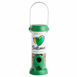 Jacobi Jayne® Small Bird Feeder Hanging 0.5L Capacity Easy Clean Feeder with Quick Release Perches and Base