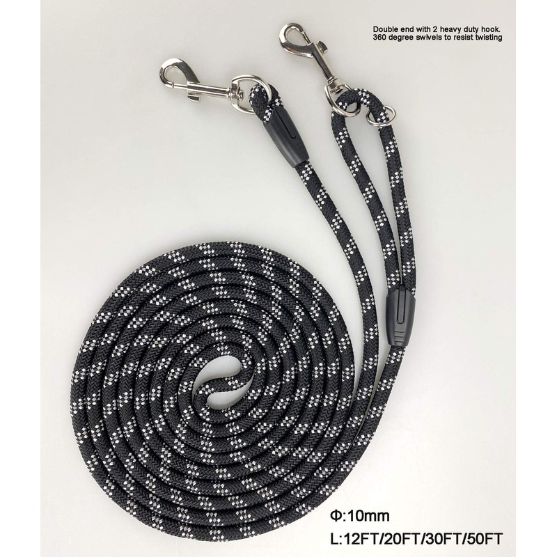 Codepets Long Rope Dog Leash for Dog Training 12FT 20FT