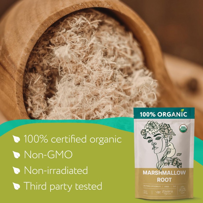 Organic Marshmallow Root (2 Pack) – All-Natural, Pure Herbal Tea