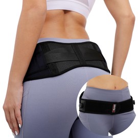 XRUIDI Sacroiliac Belt-SI belt for Women Adjustable Pelvis Compression Support Band Trochanter Stabilization Brace for Sciatica, Pelvis, Lumbar & Nerve Pain Sacroiliac（Petite）