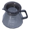 Coffee Kettle Heat Resistant Coffee Sharing Pot Transparent Black Glass