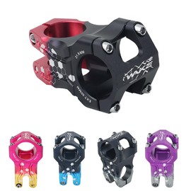 BESNIN Bicycle Stem MTB Stem 31.8 mm 50 mm Colourful Short Bicycle Stem Mountain Bike Stem Handlebar Stem for Cycling Aluminium Alloy (Black Red)