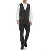 JEFF Men's Nikolaj Plain Vest with Viscose Content, Suit Vest,