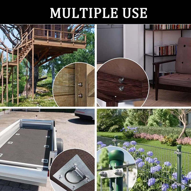 TA-VIGOR 50Pcs M5 x 0.8mm Nylon Hex Lock Nuts, Black