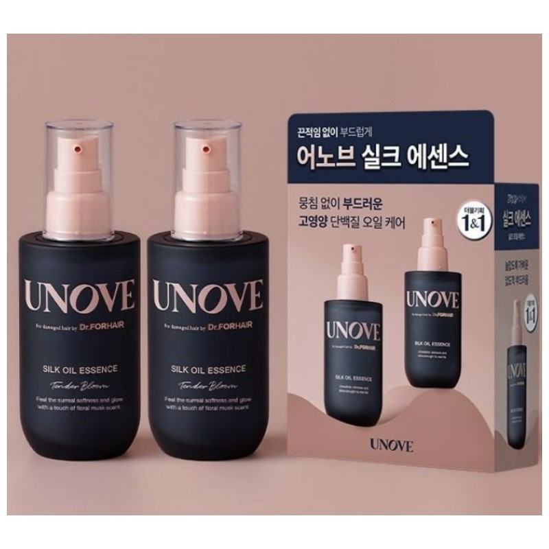 UNOVE Silk Oil Essence Double Special Set 2items, Scent:Warm Petal