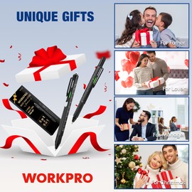 Father’s Day Gifts for Men, 9 Functions Multi-tool Pen Set, Birthday Gifts for Who Have Everything, Cool EDC Gadgets for Men, Stocking Stuffers, for Dad Grandpa Husband Him Adults Boyfriend