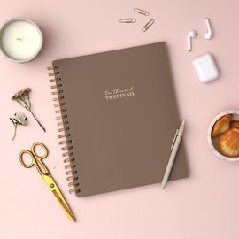 Blue Sky Life - Note it® Planning Calendar + Notes, Weekly/Monthly Layout, Safety Wirebound (Solid Latte- 2026, 8.5" x 11")