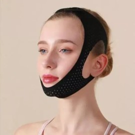 Gitabrandeu 얼굴축소 입벌림방지 브이라인 슬리핑 수면 턱받침 밴드 Face Slimming Anti-Mouth Opening Bra Line Sleeping Chin Strap Band [Single item]