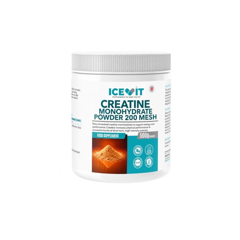 Creatine Monohydrate Powder 500g Unflavoured & Micronised