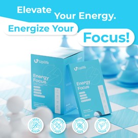 Uplife Energy Gum 5 Packs x 10 Counts – 40mg Caffeine + 80mg L-Theanine & Vitamin B12 – Nootropic Sugar-Free Low Caffeine Gum for Focus and Energy – Peppermint Flavor – Convenient Coffee Alternative