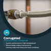 Eastman 12 Inch WaterFlex Water Heater Connector, 1 Inch FIP
