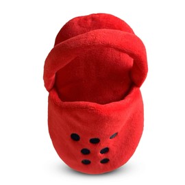 Chomp Haus Grrrocs – Luxurious Plush Dog Toy with Squeaker, Premium Fabric, Embroidered Details, Designer-Inspired Chew Toy, Fun Gift for Small to Medium Dogs & Dog Lovers