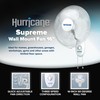 Hurricane Supreme Oscillating Wall Mount Fan w/ 3 Quiet Speeds,