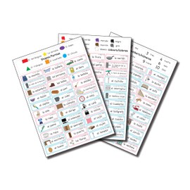 Lingui-Sticks Language Learning Stickers - Educational Stickers to Learn Spanish for Kids & Beginners