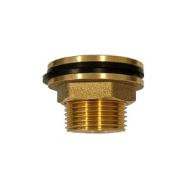 Varile - 3/4 inch brass tank feed-through thread fitting