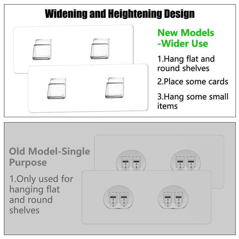 6 Pack Shower Caddy Adhesive Hooks Replacement Adhesive Hooks Sticker