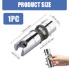 Adjustable Shower Head Holder Bracket, Detachable Chrome Plated Shower Head