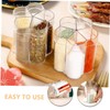 BIUDECO 2-piece Compartment Spice Jar Set Salt Dispenser Kitchen Seasoning
