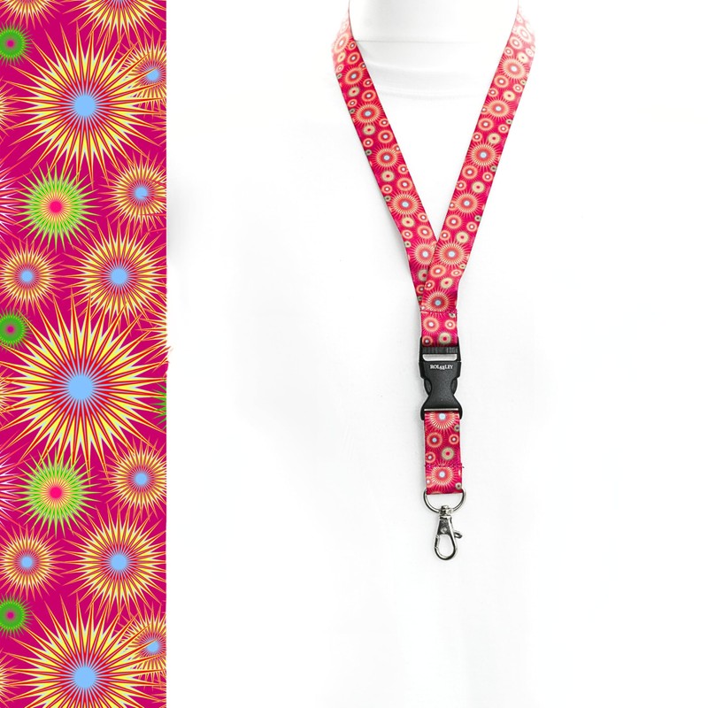Neck Strap with Metal Clip for Card Holder 1 Circles