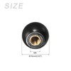 METALLIXITY 6 PCS Threaded Ball Knobs (16mm/0.63") Plastic Ball Lever