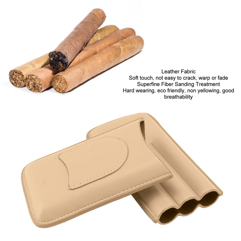 Cigar Case High End Leather Fashion Portable Travel Cigar Holder
