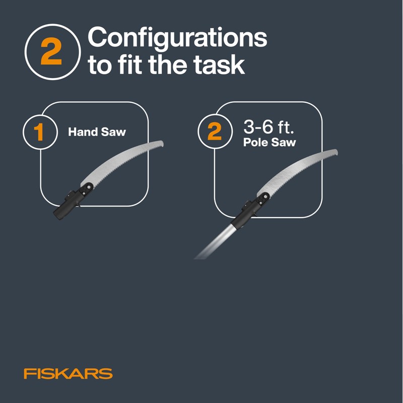 Fiskars XtendControl Extendable Tree Pruner (14 ft), Pole Saw, Adjustable