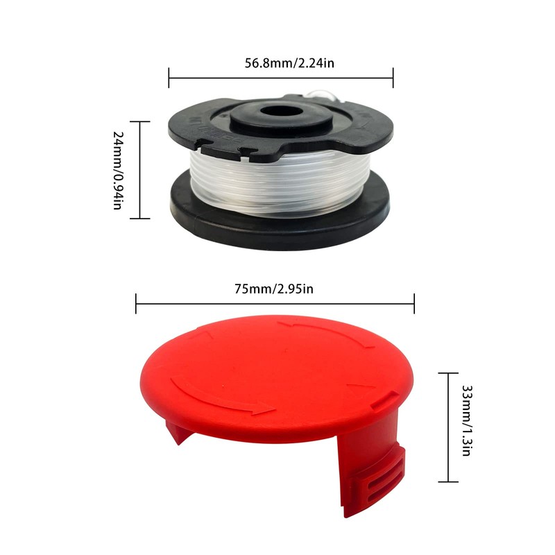 YWNYT Replacement thread spool for EIN-hell GE-CT 18/28 Li, 4.9
