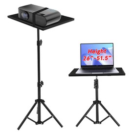 ULTECHNOVO Adjustable Projector Tray Stand Multifunctional Tripod Mount for Projectors Tablets Laptops Robust Construction with Stable Support for Home Theater Classroom Use