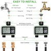 Irrigation Computer with 2 Independently Controlled Outputs, Digital Watering Timer