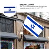 SUPVOX Medium Israel Flag Stand Decorative National Flag Yard Garden