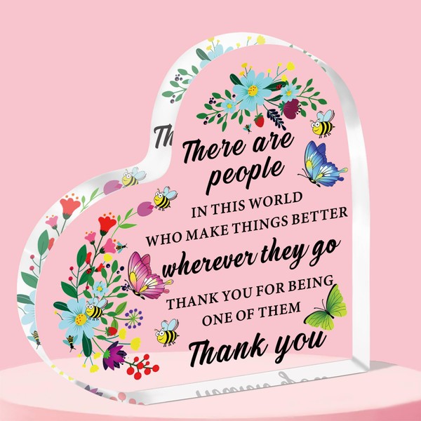 QMVMV Thank You Gifts for Women Inspirational Acrylic Plaque Gift