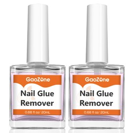 GaoZone Nail Glue Remover for Press on Nails - 1.35 fl oz/ 40 ml Easy Removal Debonder for Glue on Nail Tips, Remove for Fake Nails Tips Solid Glue