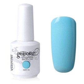 Vishine Gelpolish Professional Manicure Salon UV LED Soak Off Gel Nail Polish Varnish Color Light Blue(1341)