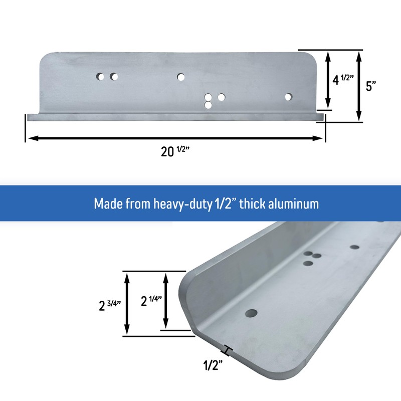 5" Jack Plate Extension Set for Outboard Motor - Port