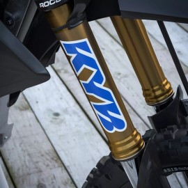 KYB Fork Stickers Suspension Decals Set (Yamaha Blue) (9x6.5)