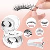 Higu clace Magnetic Eyelashes Natural Look, 2 pairs Reusable Magnetic
